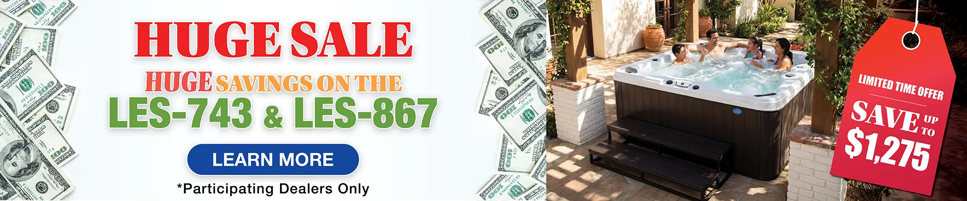 Calspas hot tub being used in a family setting - Upland