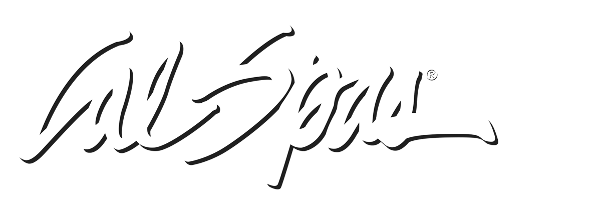 Calspas White logo hot tubs spas for sale Upland
